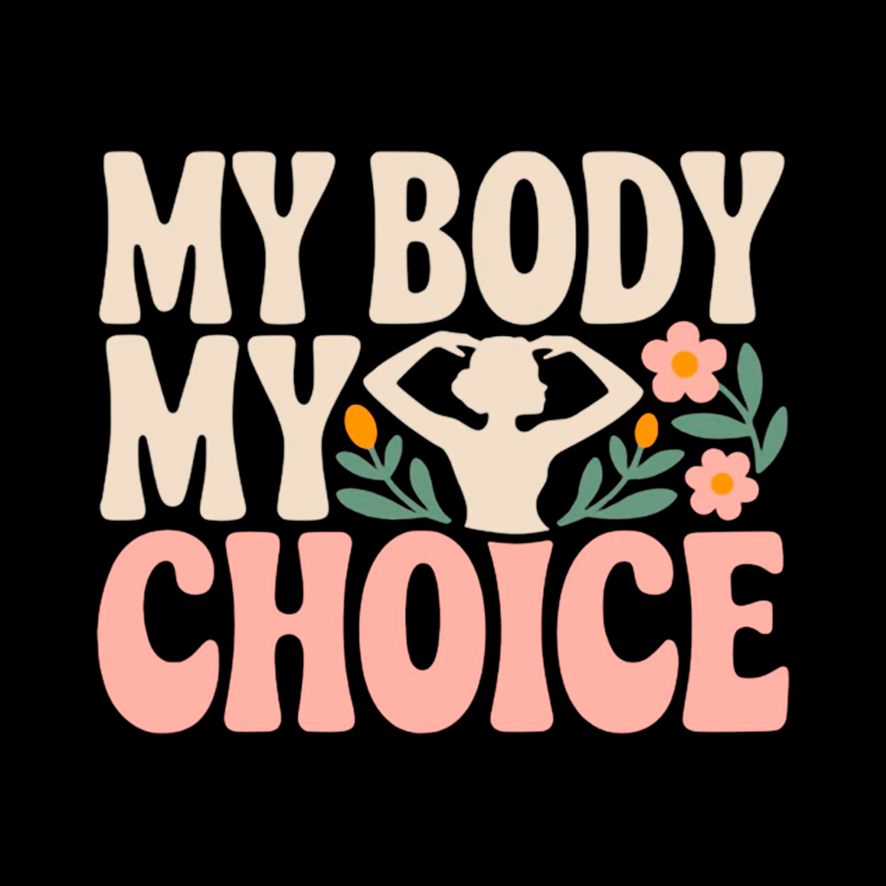 My Body My Choice Off Shoulder T-Shirt