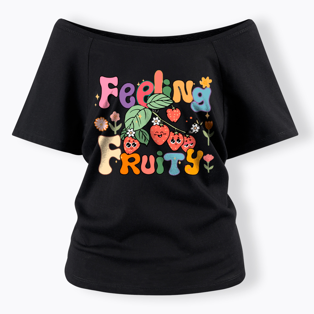 Feeling Fruity Lesbian Rights Off Shoulder T-Shirt