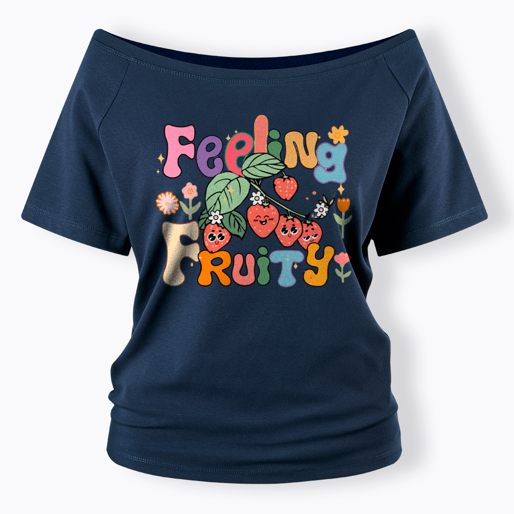 Feeling Fruity Lesbian Rights Off Shoulder T-Shirt