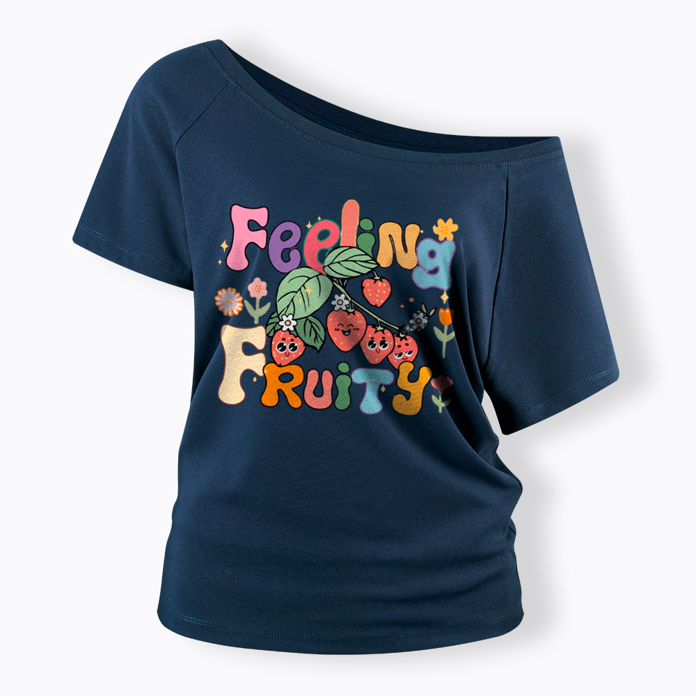 Feeling Fruity Lesbian Rights Off Shoulder T-Shirt