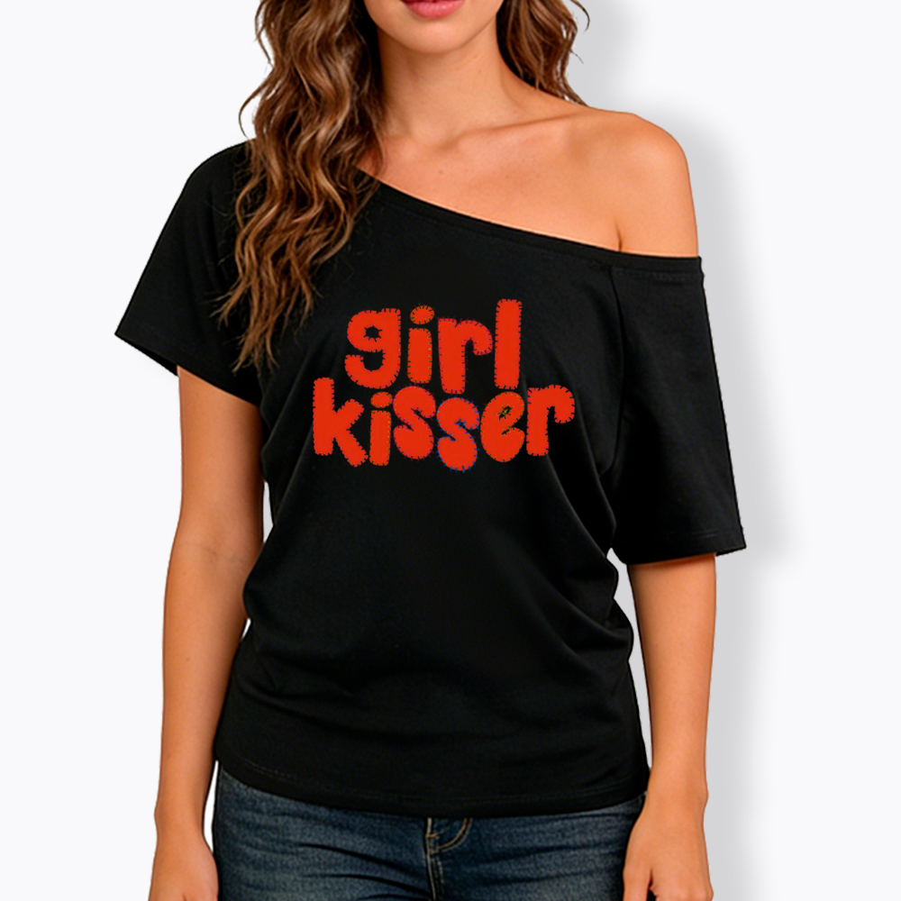 Girl Kisser Off Shoulder T-Shirt