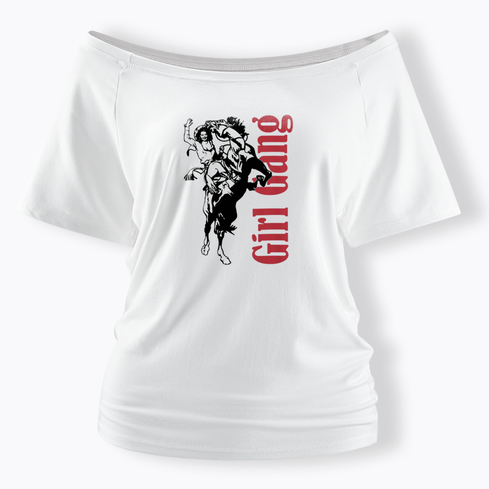 Girl Gang Off Shoulder T-shirt