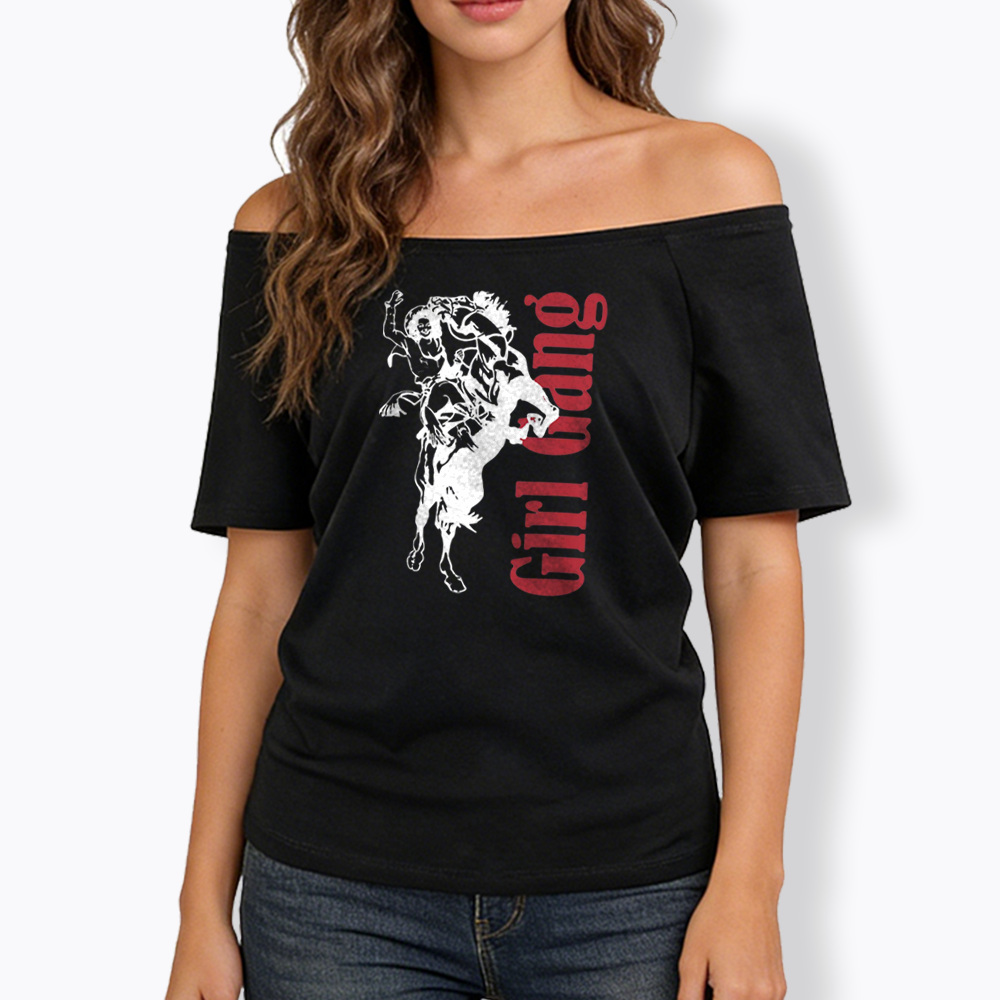 Girl Gang Off Shoulder T-shirt