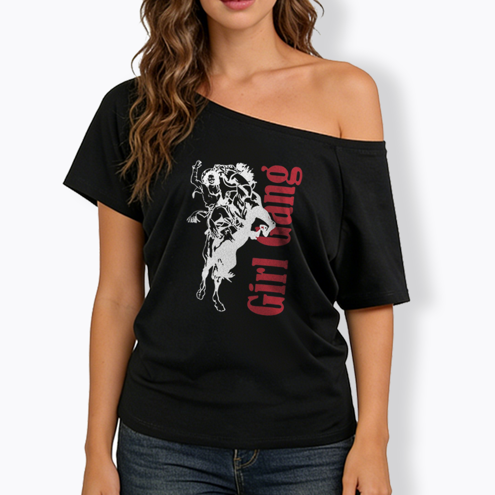 Girl Gang Off Shoulder T-shirt