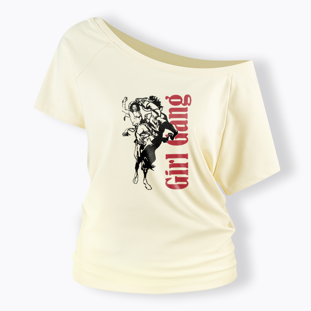 Girl Gang Off Shoulder T-shirt