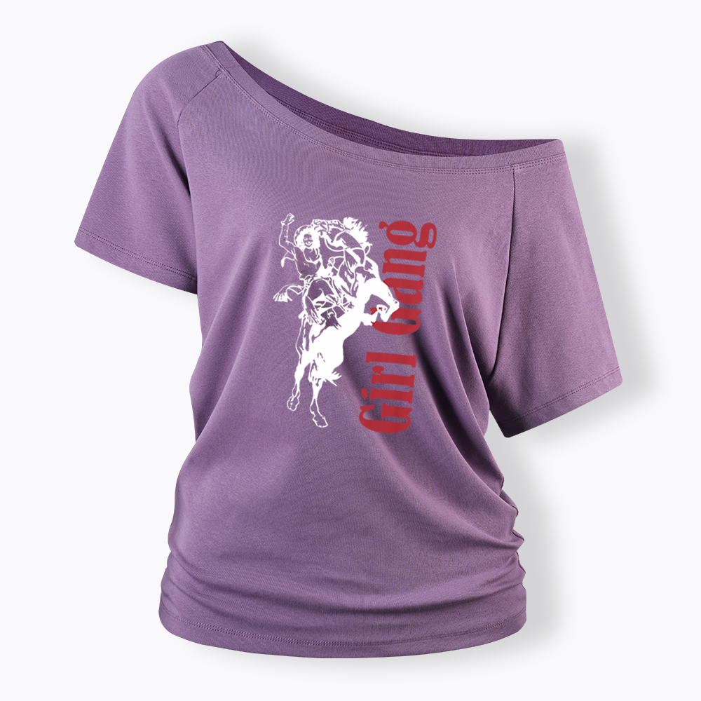 Girl Gang Off Shoulder T-shirt