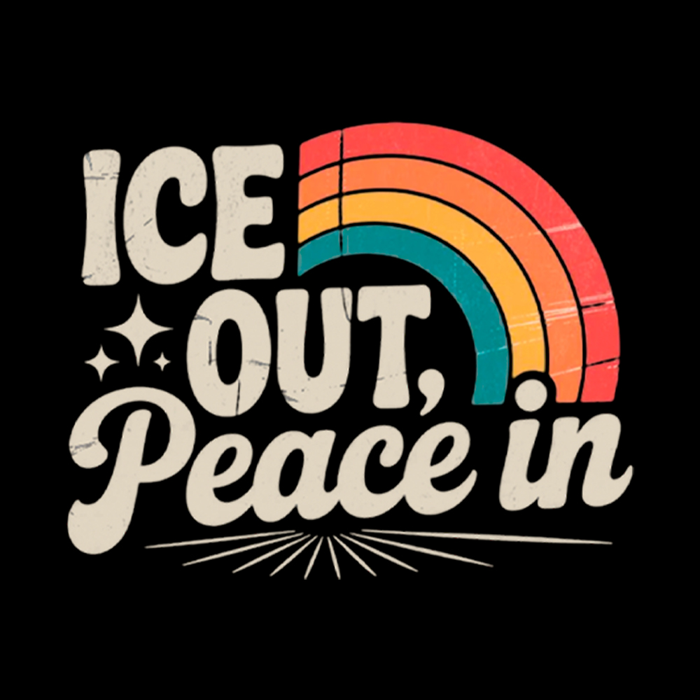 Ice Out Peace In Off Shoulder T-Shirt