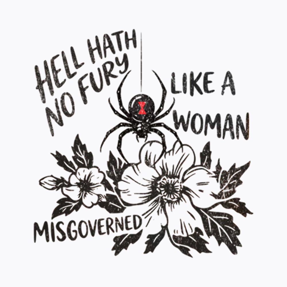 Hell Hath  No Fury Like a Woman Misgoverned Cropped T-Shirt