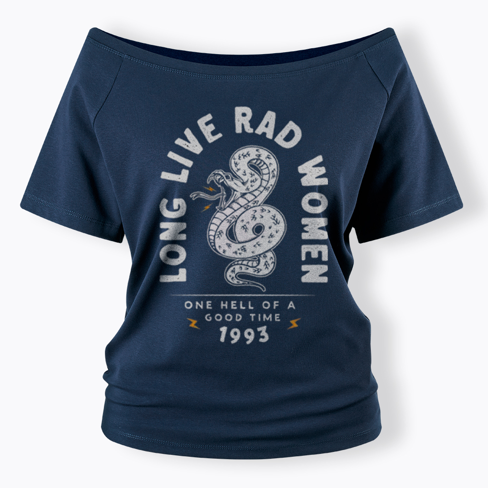 Long Live Rad Women Off Shoulder T-Shirt