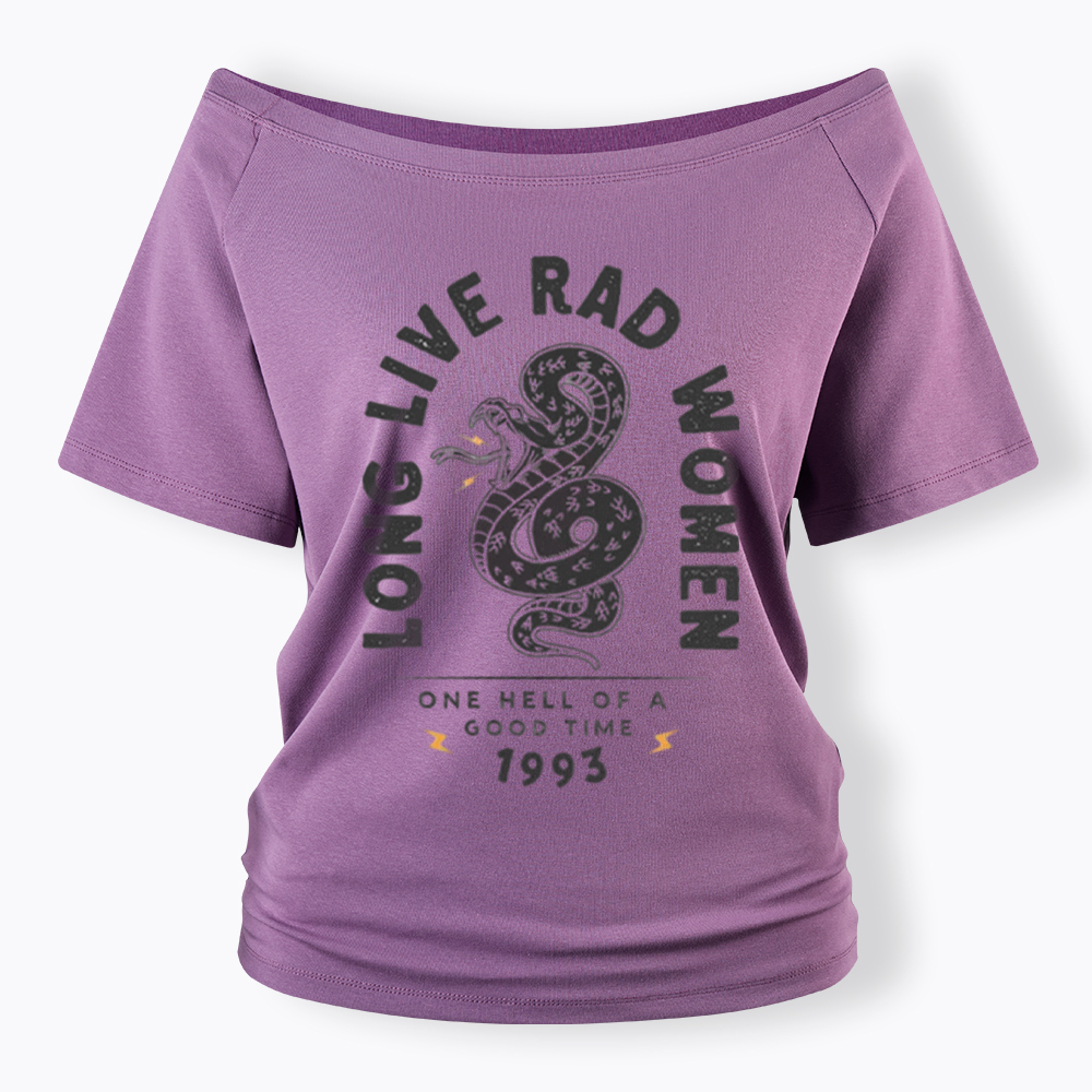 Long Live Rad Women Off Shoulder T-Shirt