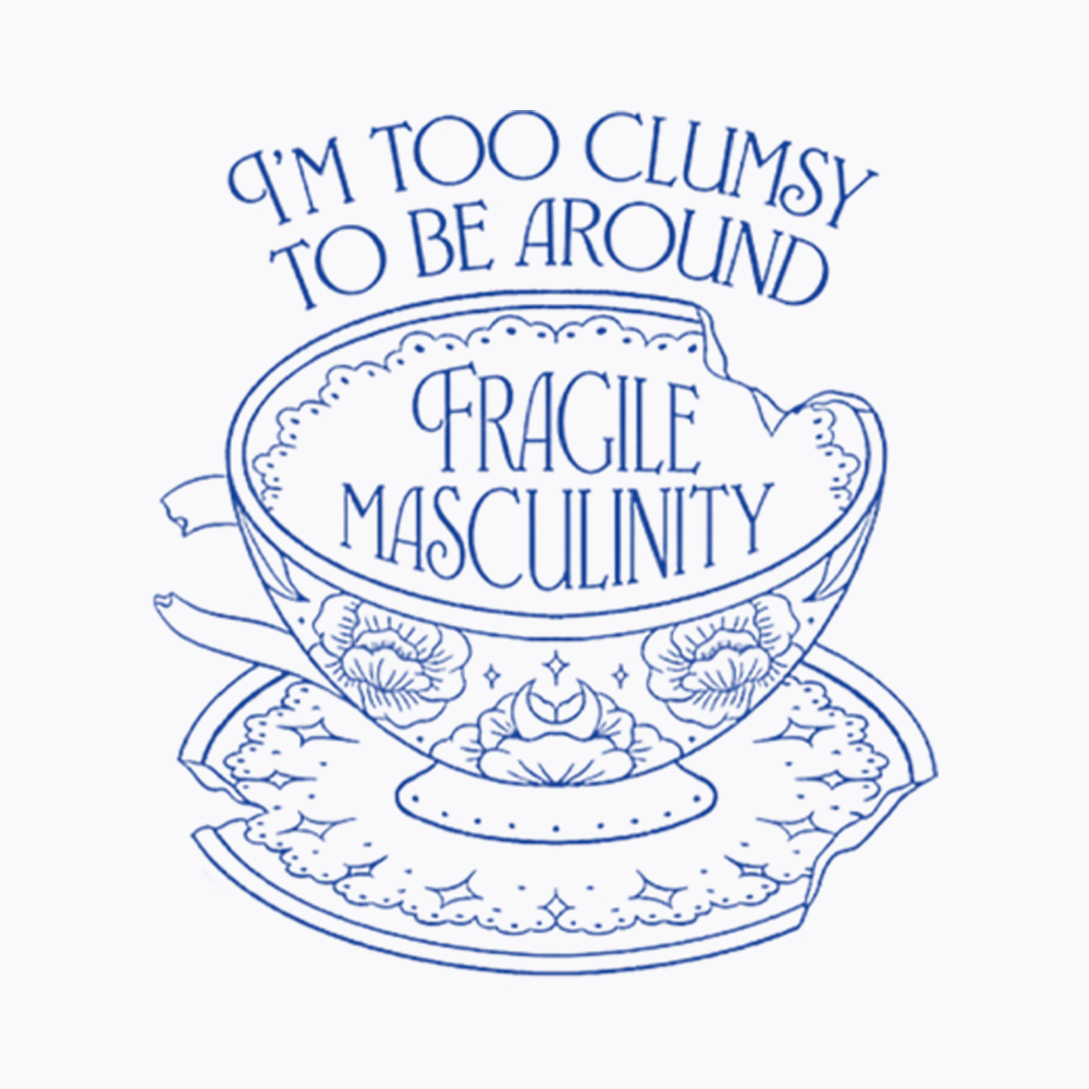 I'm Too Clumsy To Be Around Fragile Masculinity Cropped T-Shirt