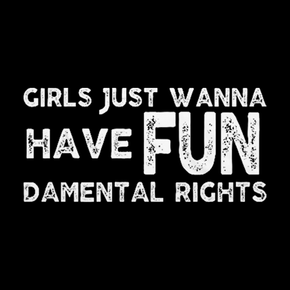 Girls Just Wanna Have Fundamental Rights Cropped T-Shirt
