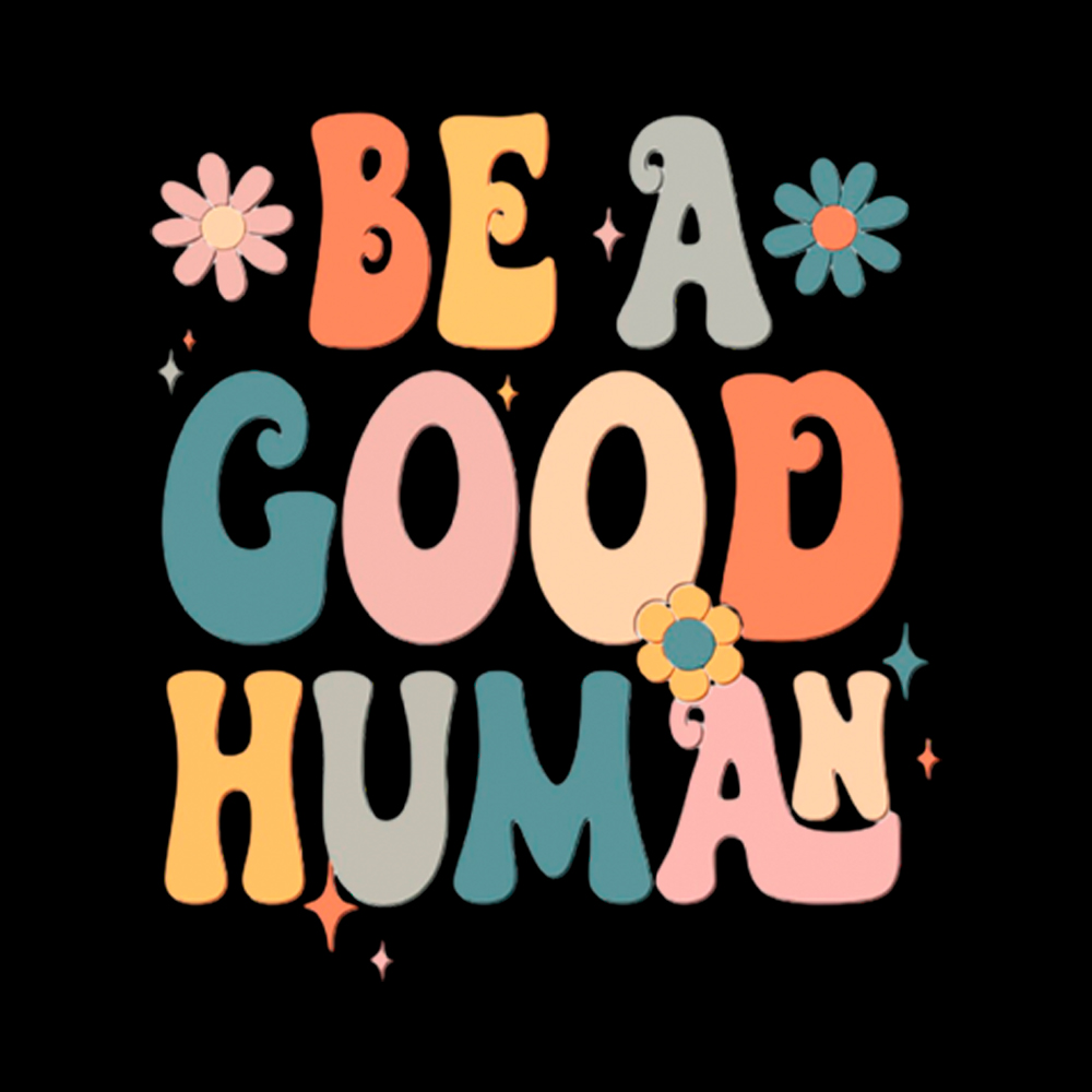 Be A Good Human Cropped T-Shirt
