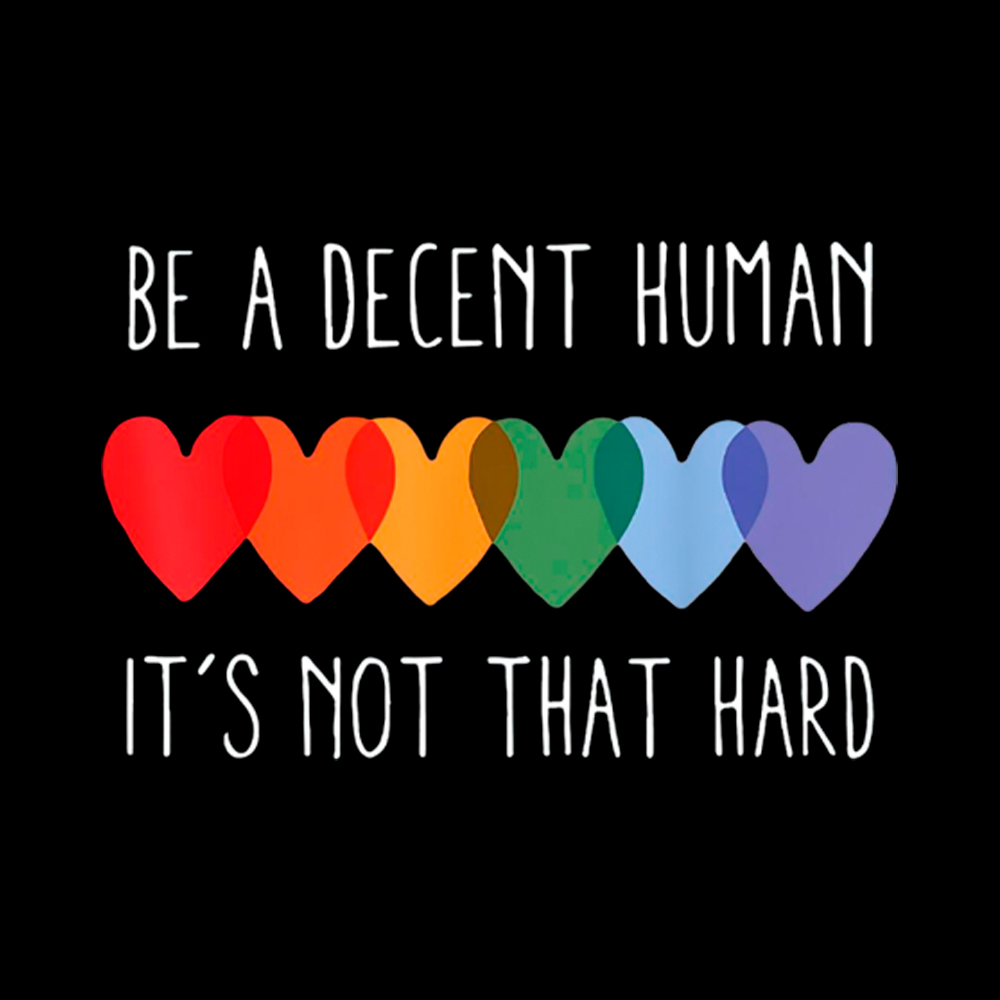 Be a Decent Human It's Not That Hard Cropped T-Shirt