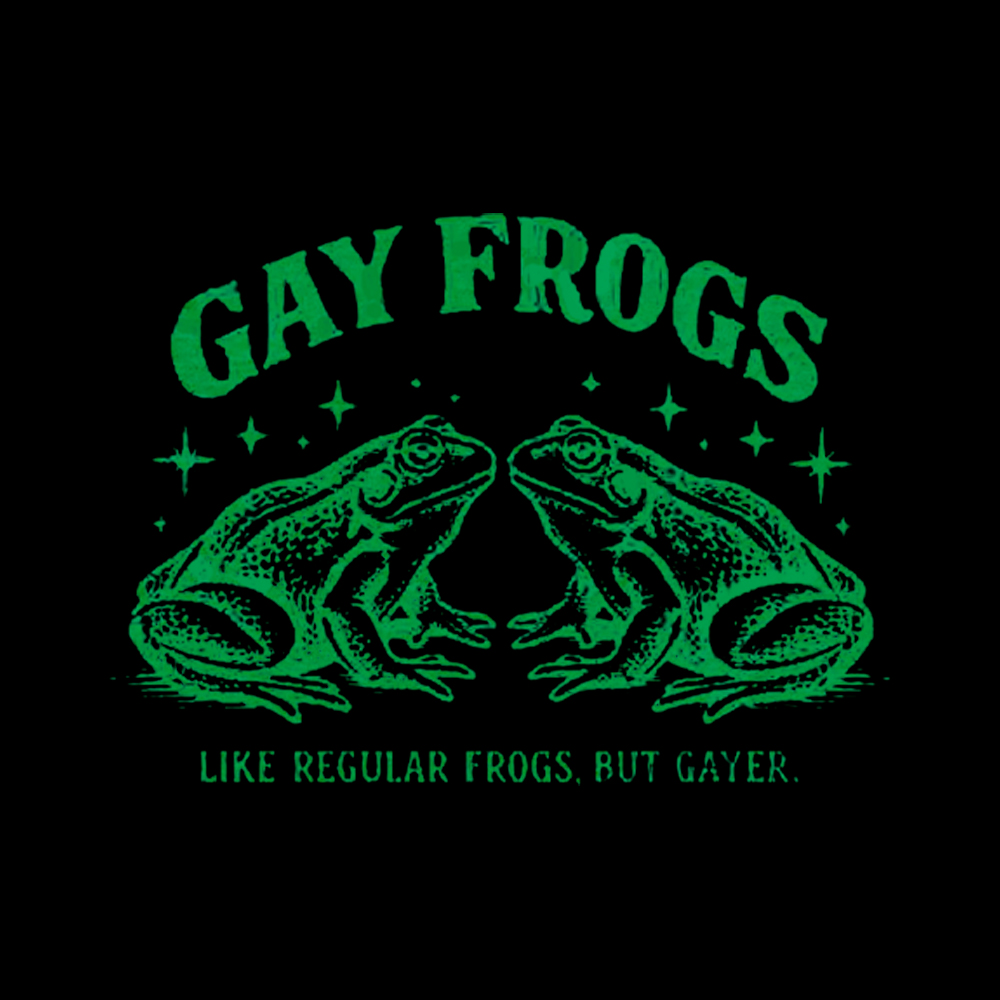 Vintage Gay Frog Cropped T-Shirt