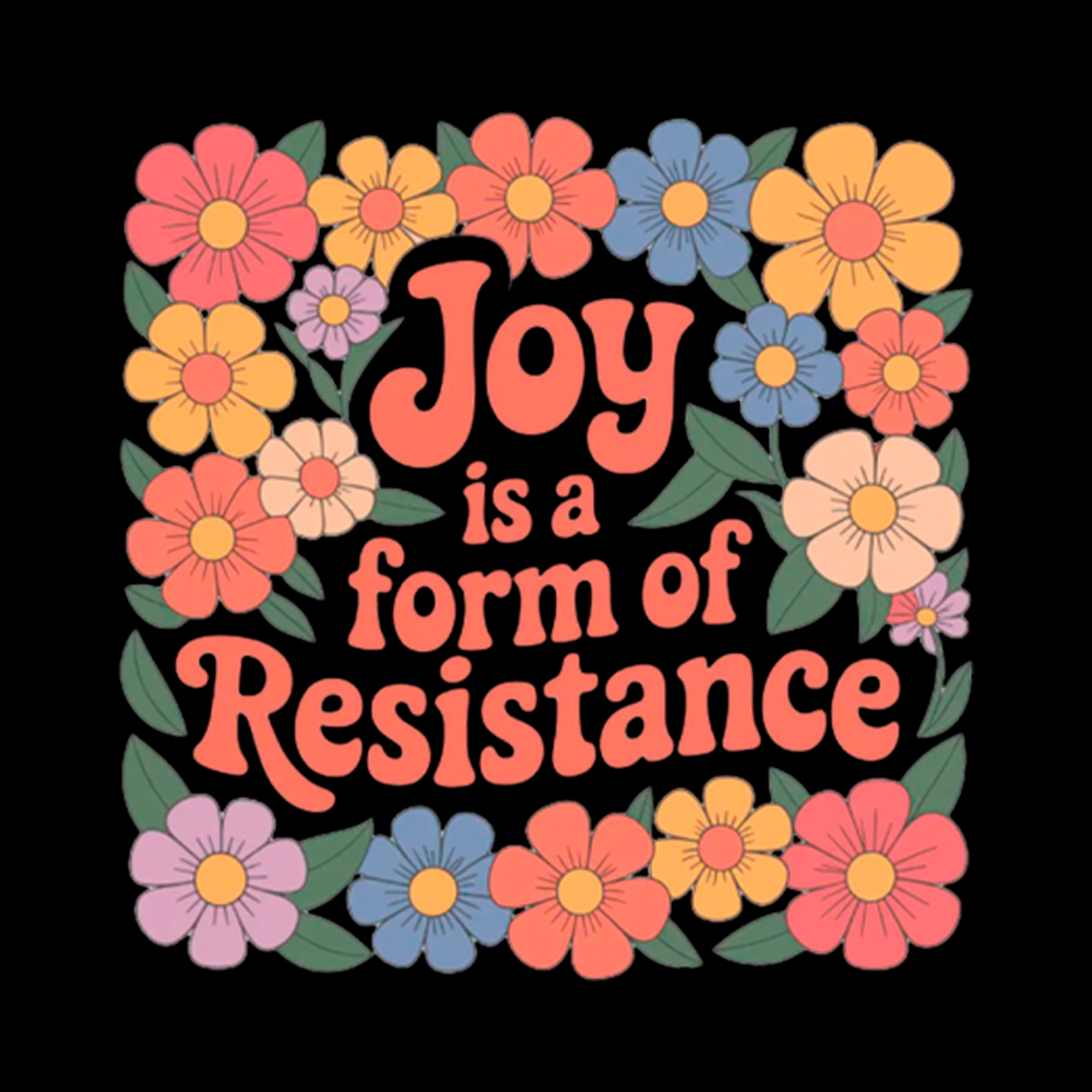 Joy Is a Form of Resistance Off Shoulder T-Shirt