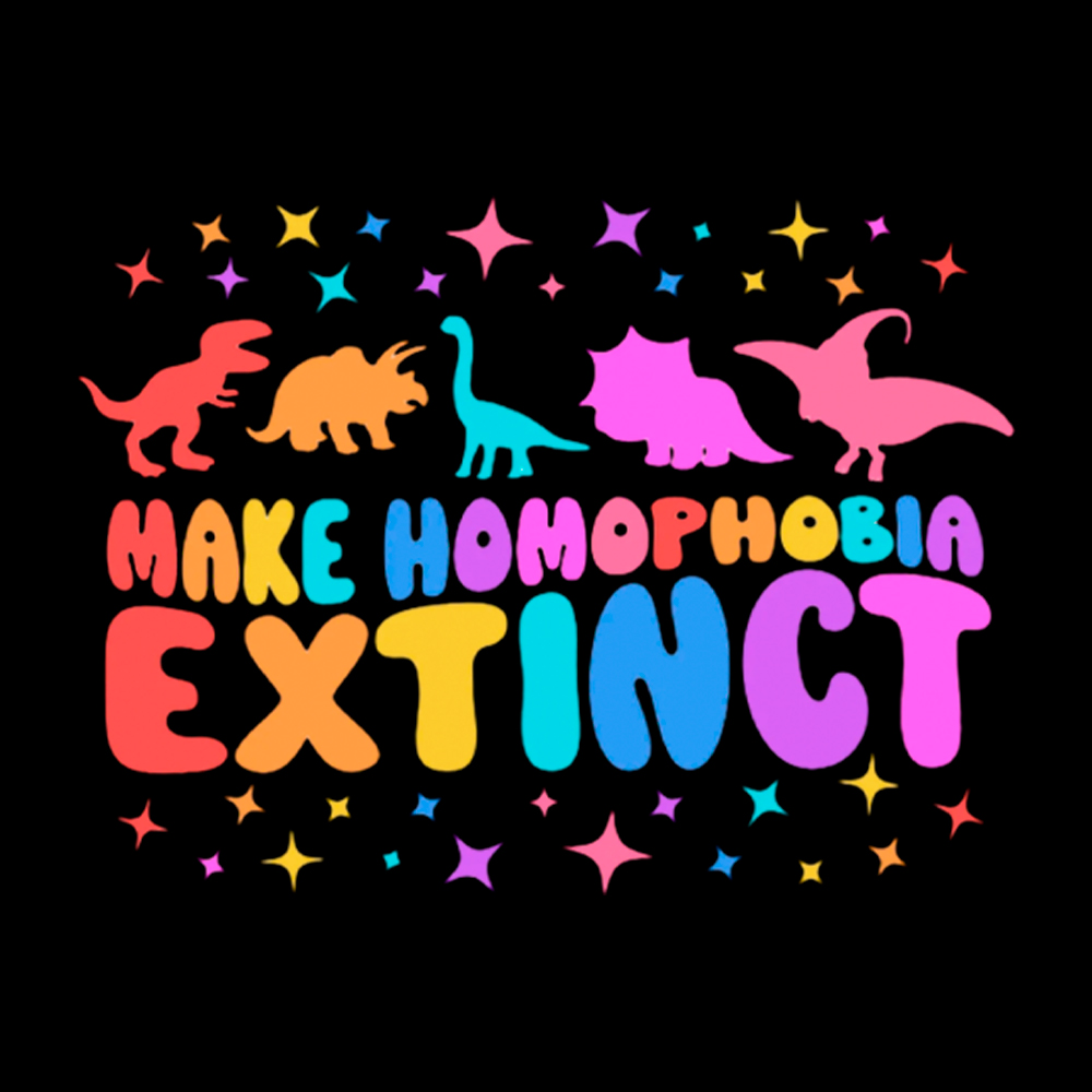 Make Homophobia Extinct Cropped T-Shirt