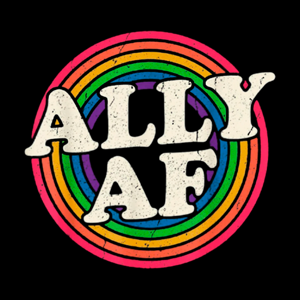 Ally AF LGBT Pride Cropped T-Shirt
