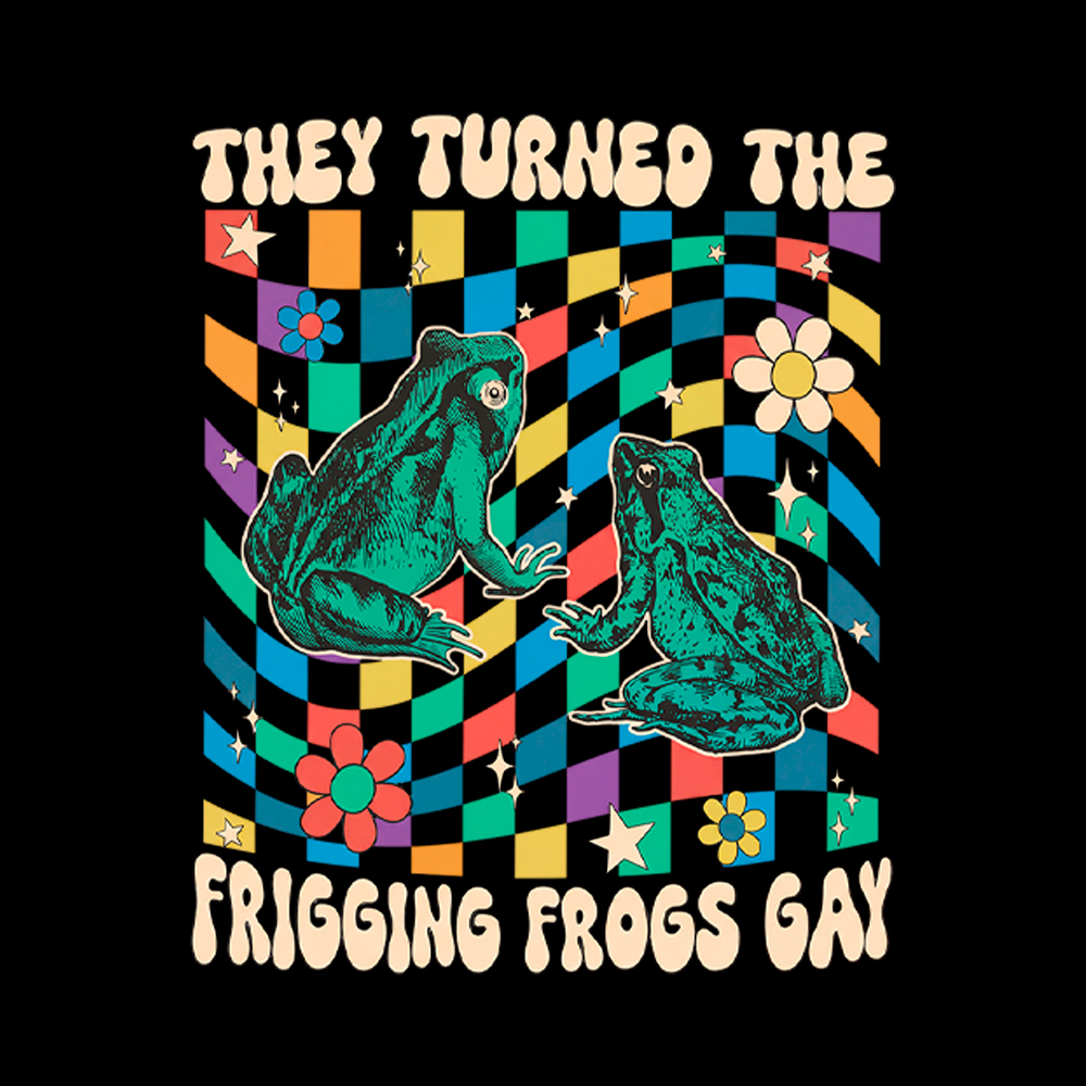 They Turned The Frigging Frogs Gay Cropped T-Shirt