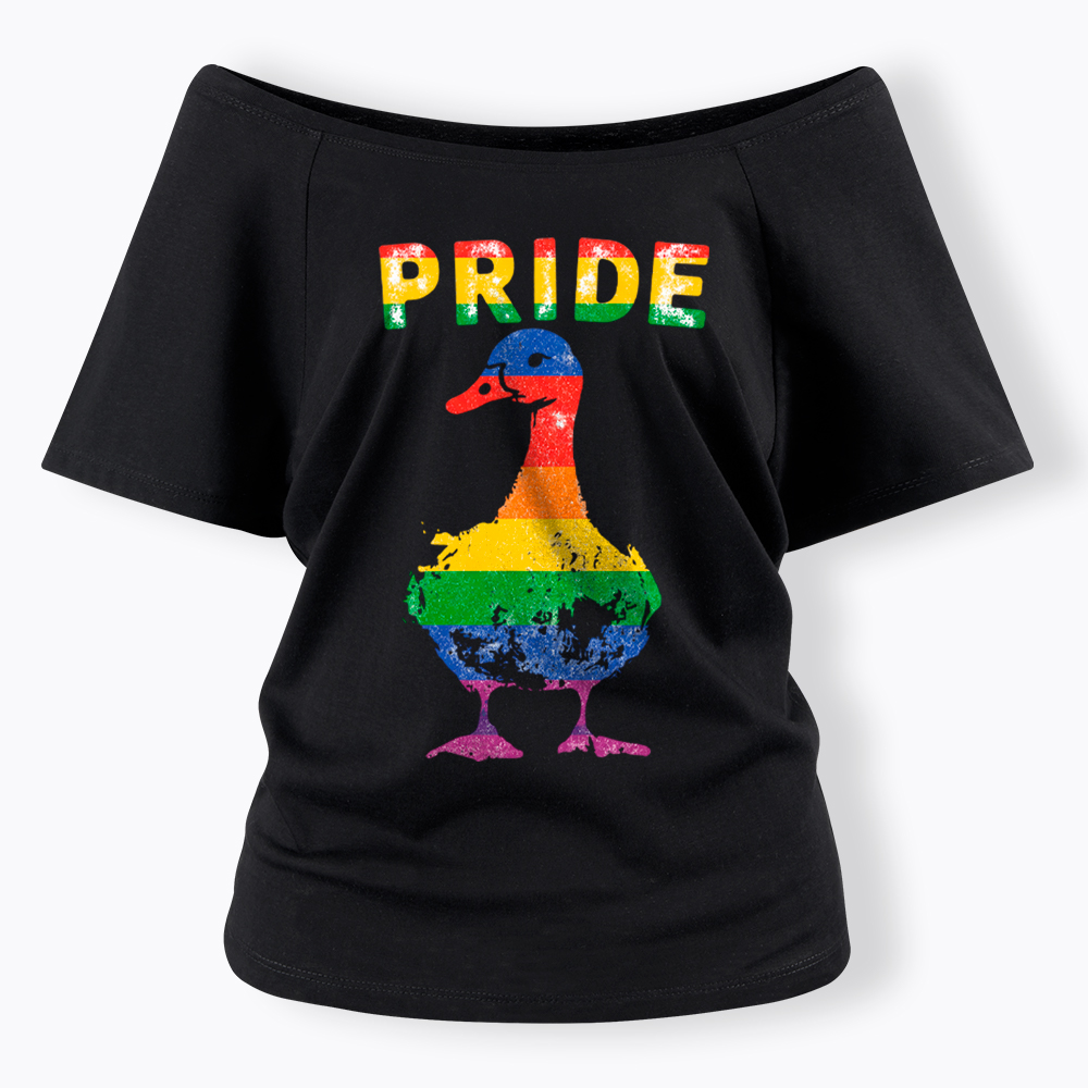 Pride Goose Off Shoulder T-Shirt