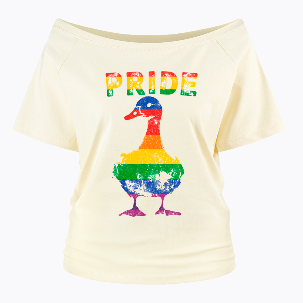 Pride Goose Off Shoulder T-Shirt