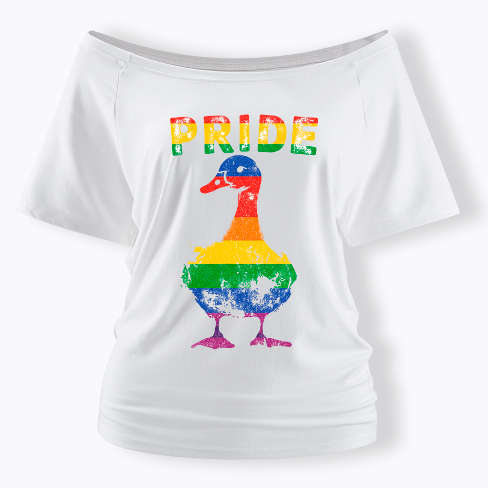Pride Goose Off Shoulder T-Shirt
