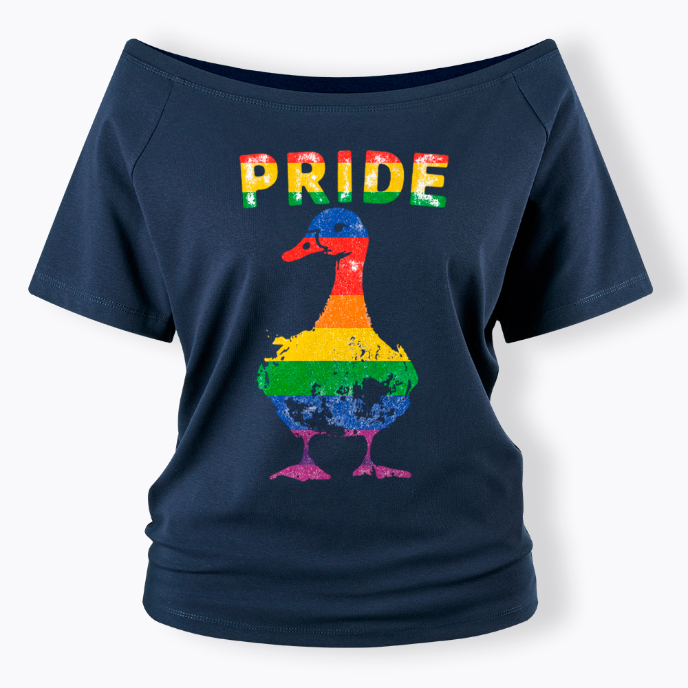 Pride Goose Off Shoulder T-Shirt