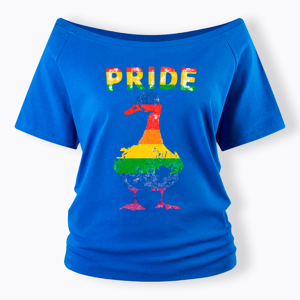 Pride Goose Off Shoulder T-Shirt