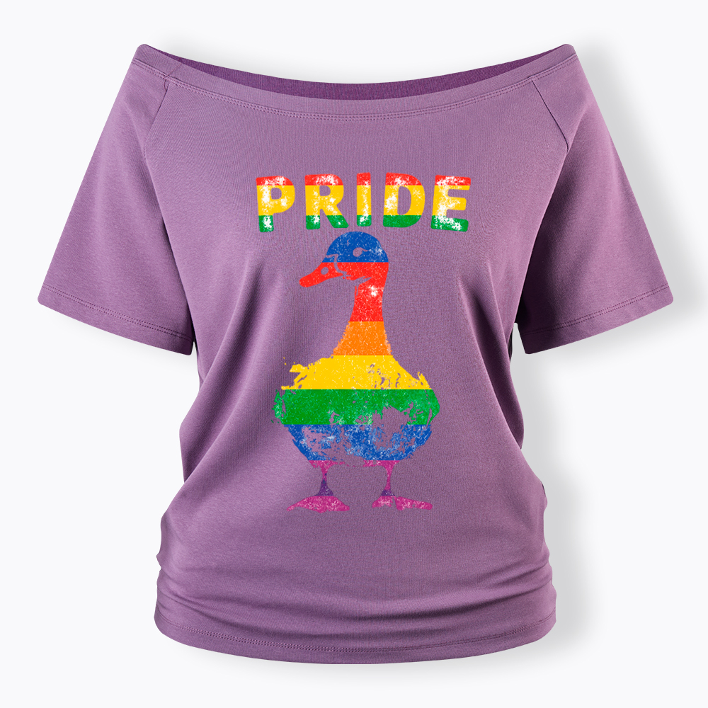 Pride Goose Off Shoulder T-Shirt