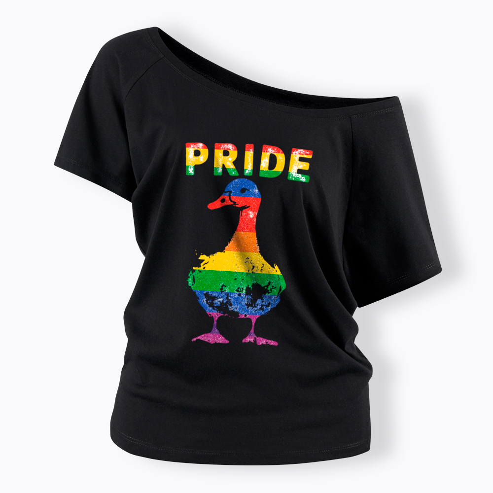 Pride Goose Off Shoulder T-Shirt