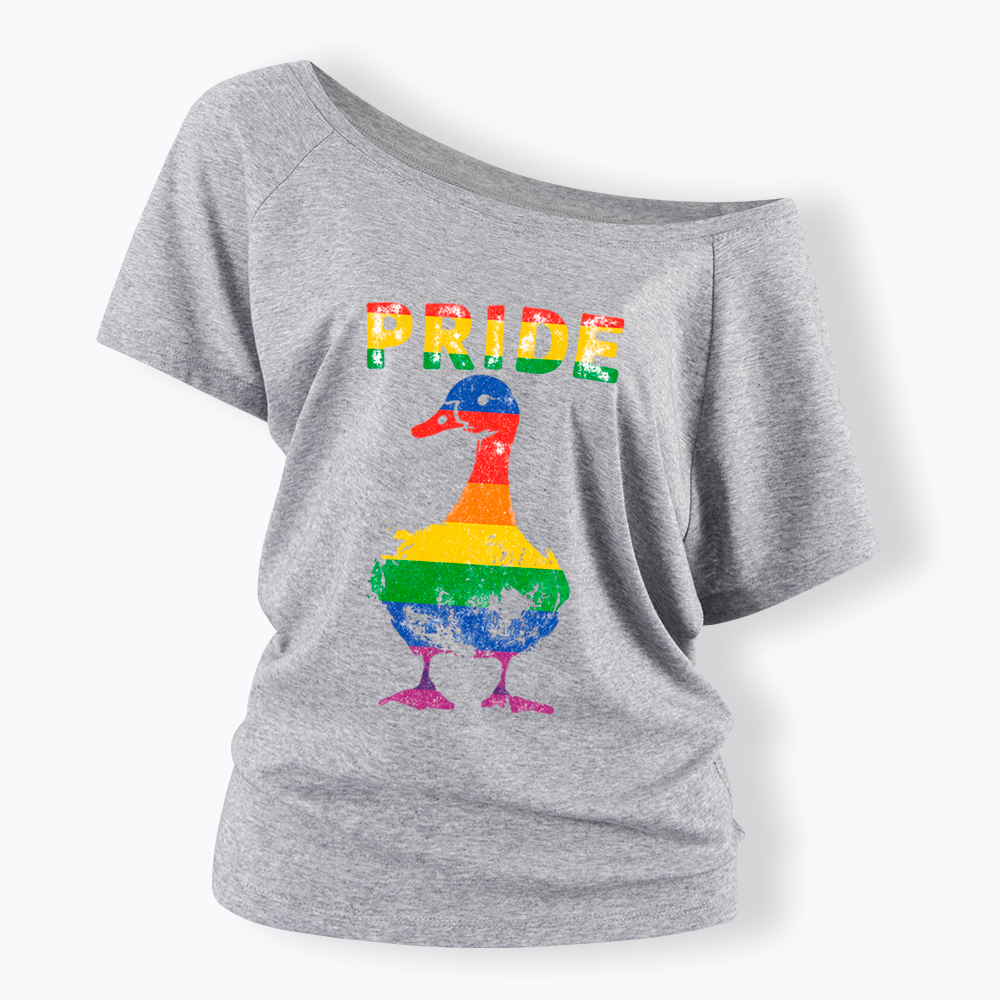 Pride Goose Off Shoulder T-Shirt