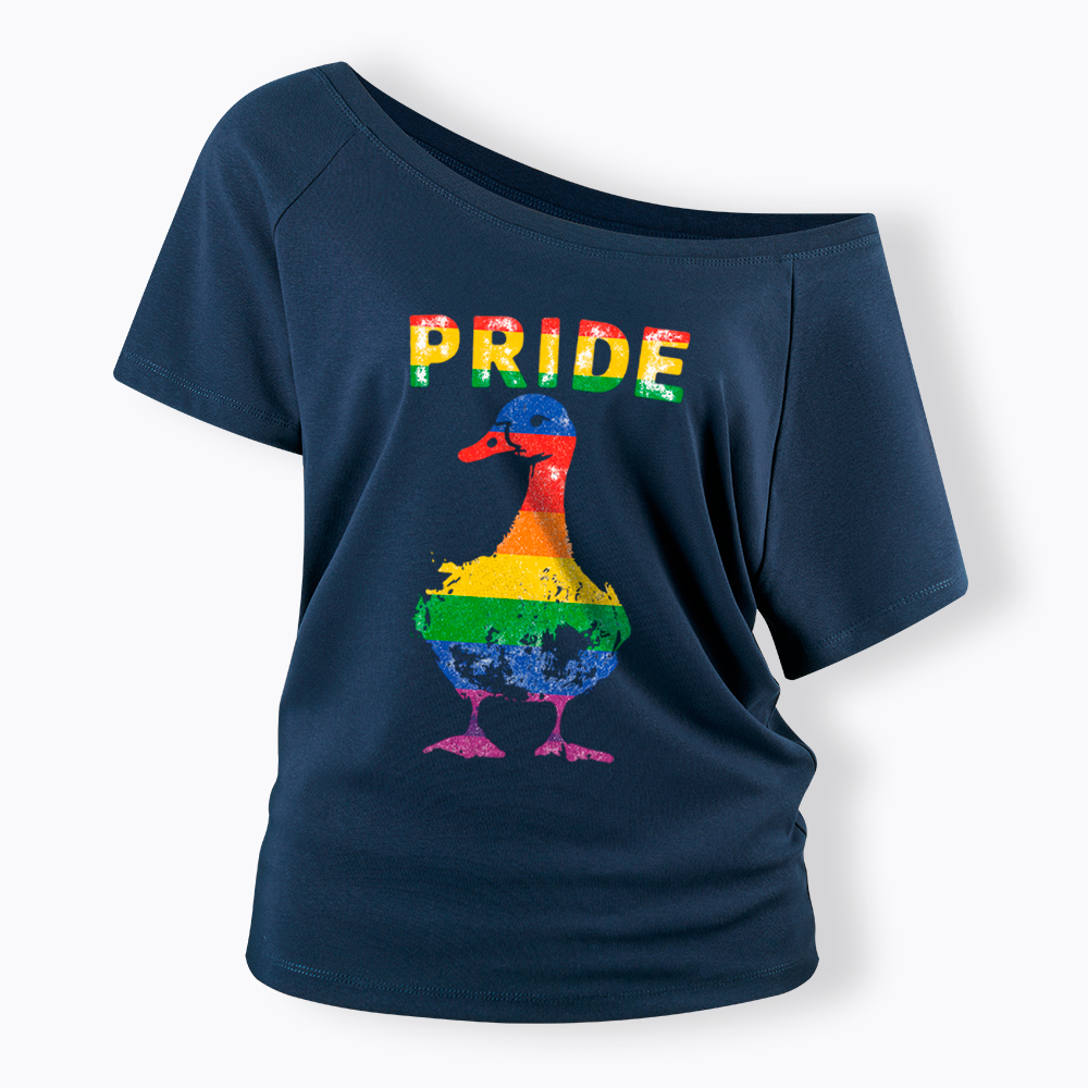Pride Goose Off Shoulder T-Shirt