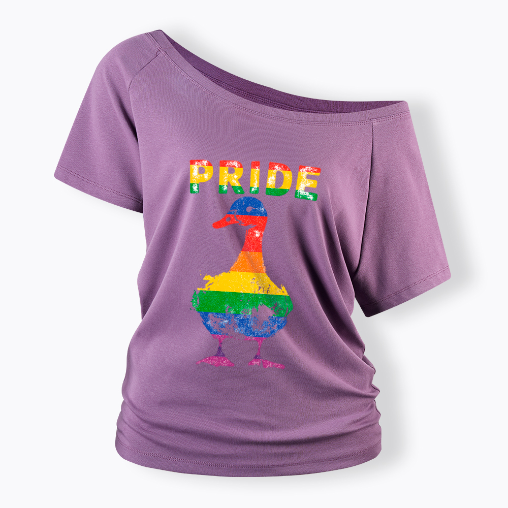 Pride Goose Off Shoulder T-Shirt