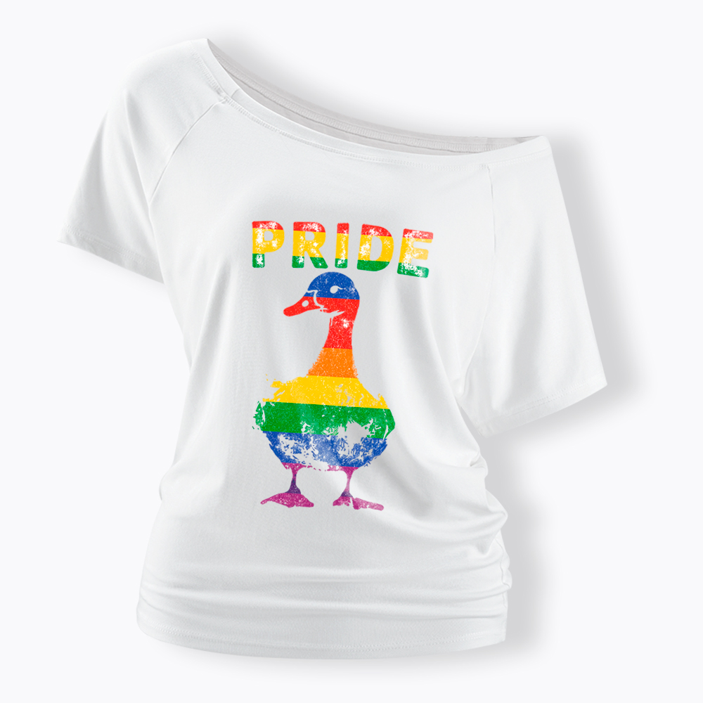 Pride Goose Off Shoulder T-Shirt