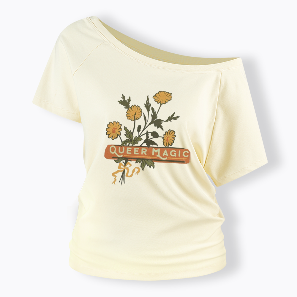 Queer Magic Off Shoulder T-shirt