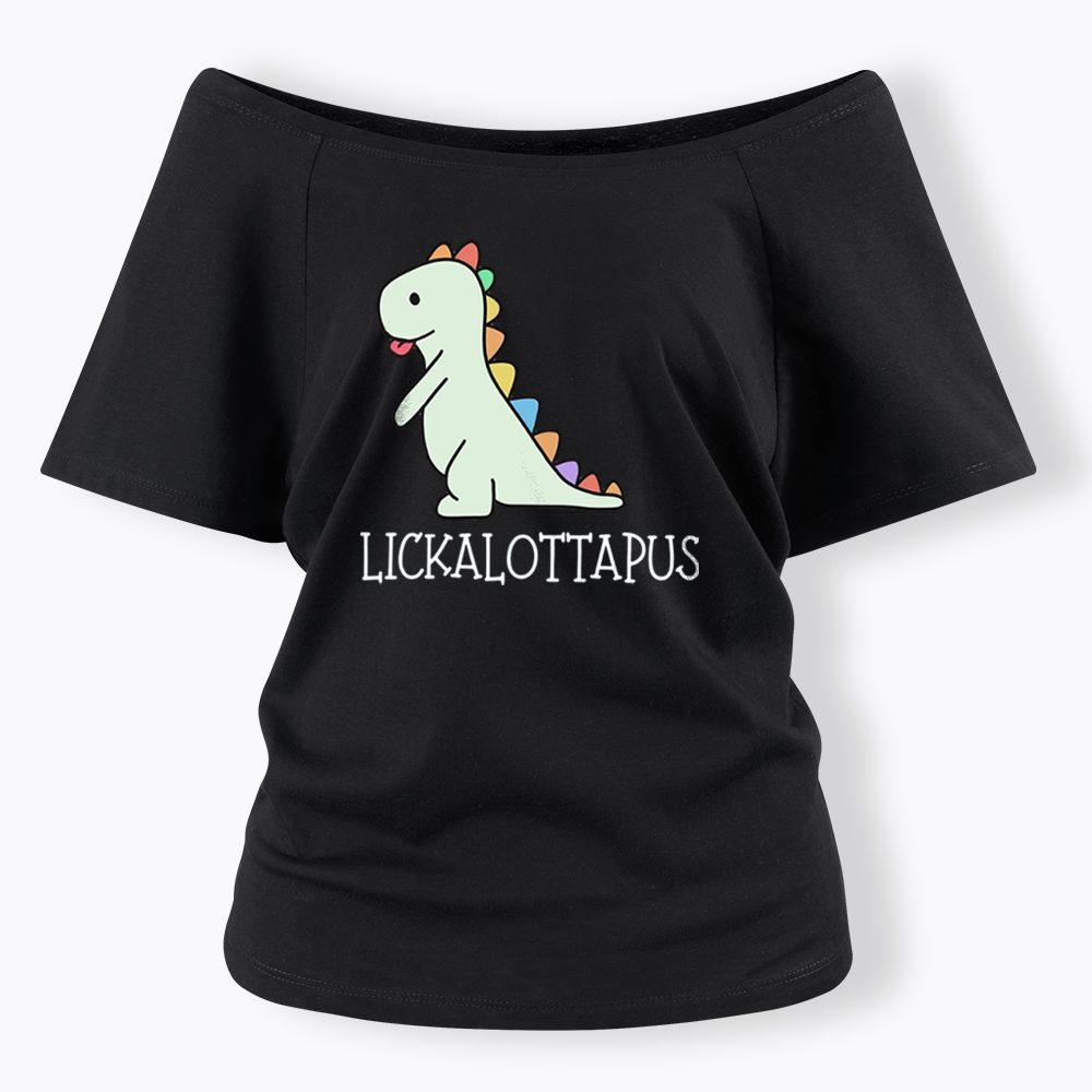 Lickalottapus Off Shoulder T-shirt