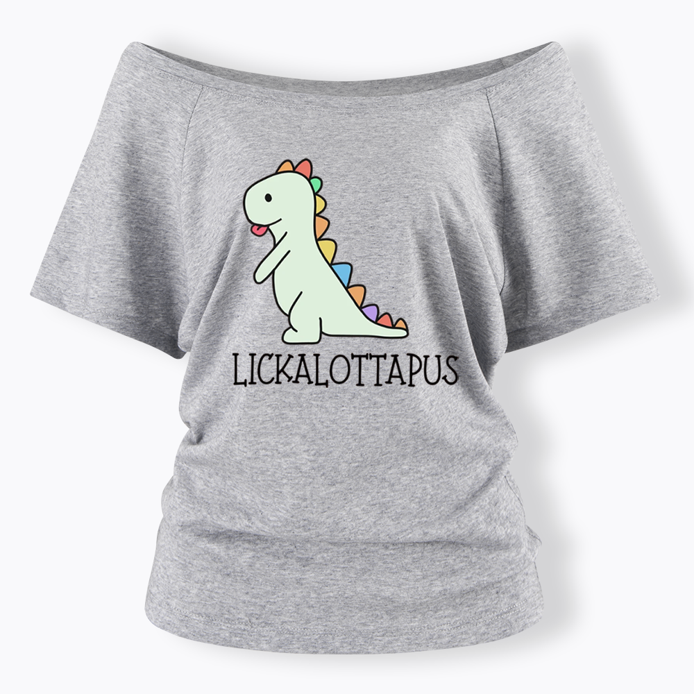 Lickalottapus Off Shoulder T-shirt