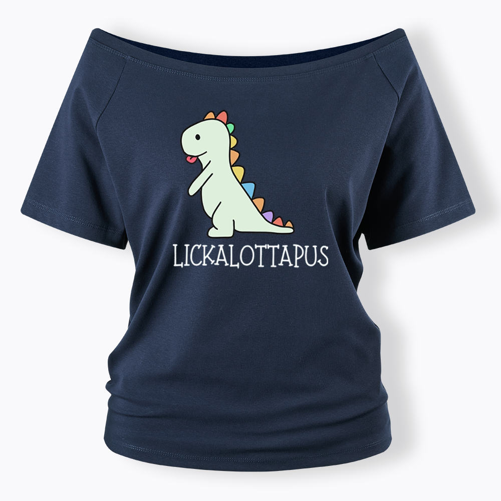 Lickalottapus Off Shoulder T-shirt