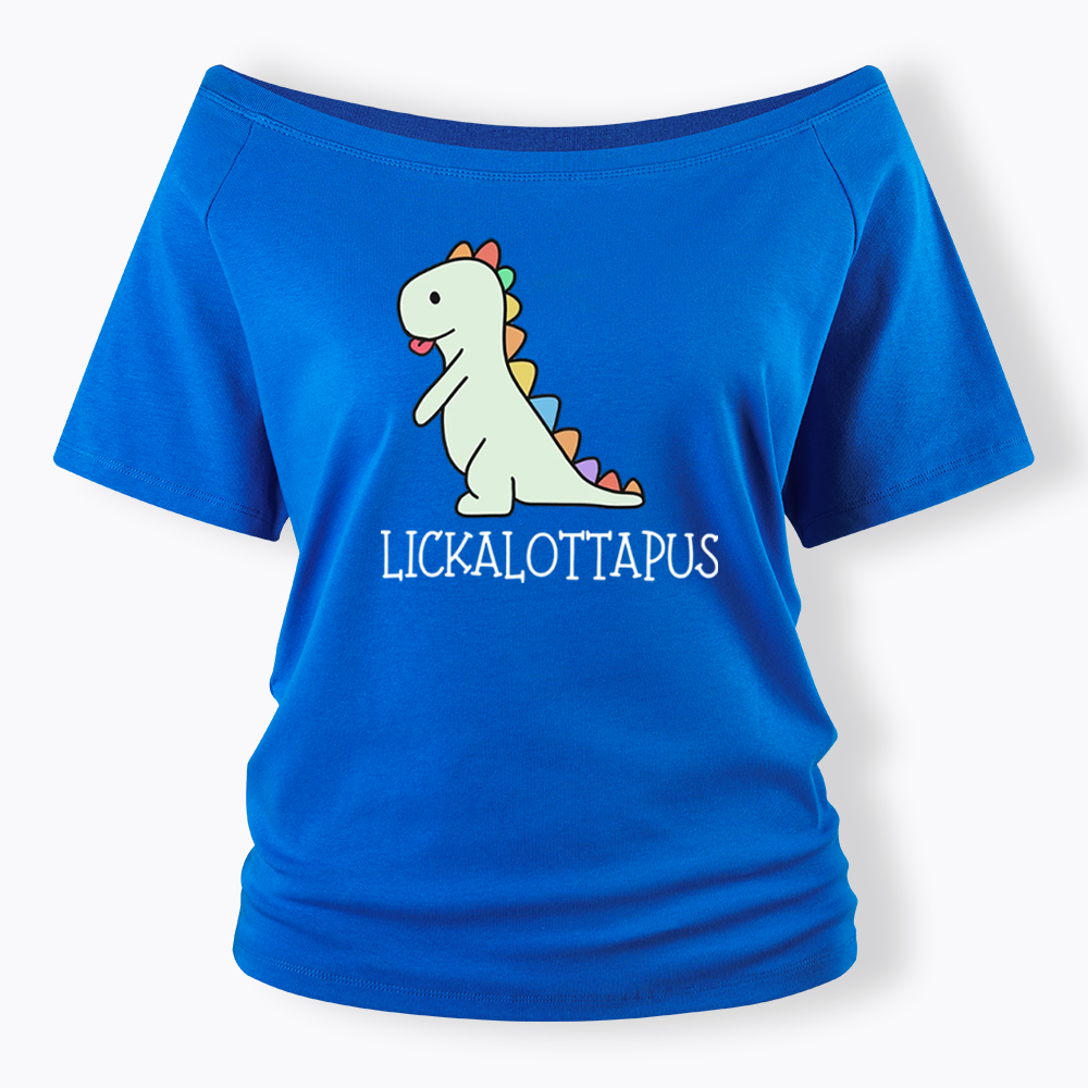 Lickalottapus Off Shoulder T-shirt
