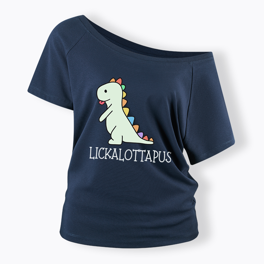 Lickalottapus Off Shoulder T-shirt