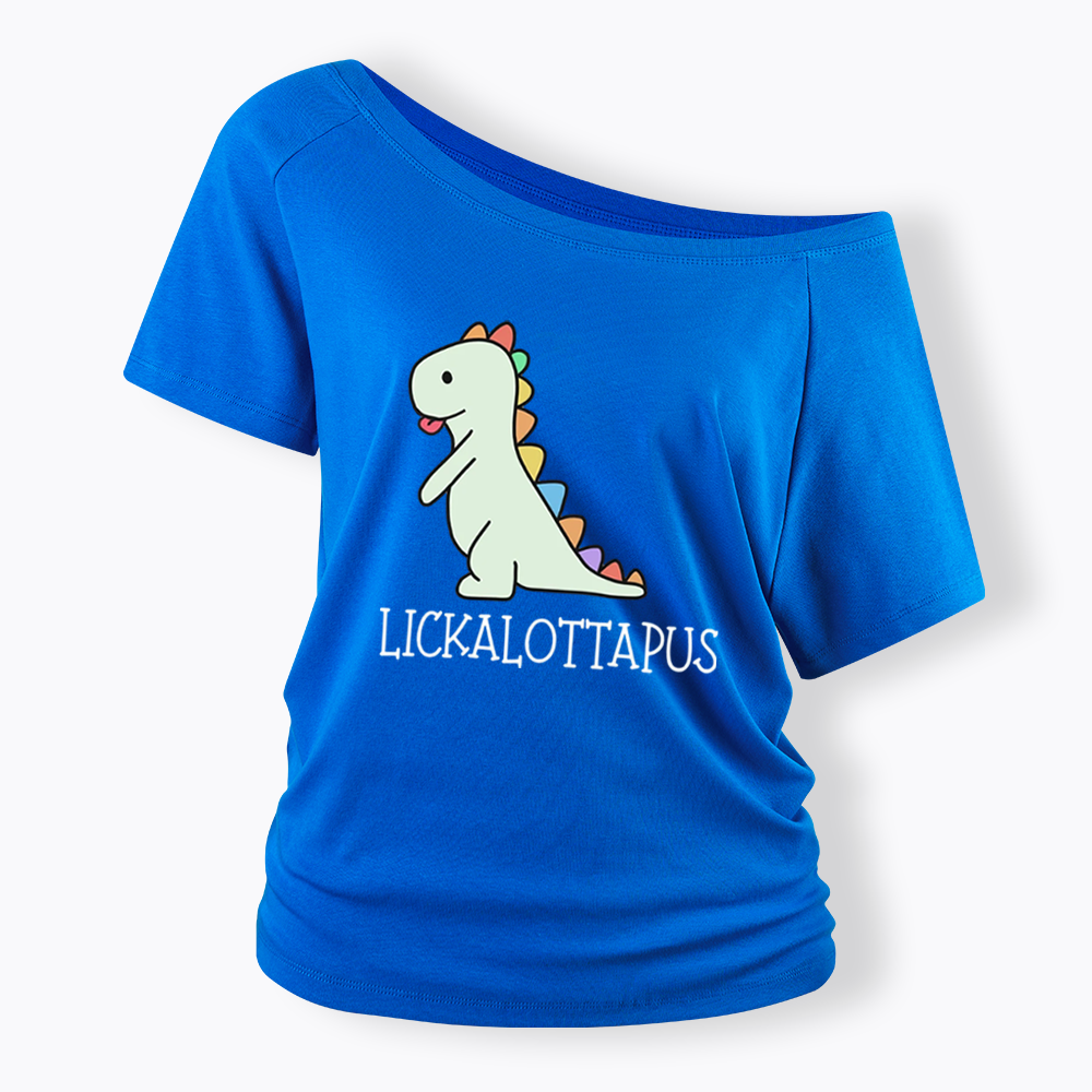 Lickalottapus Off Shoulder T-shirt
