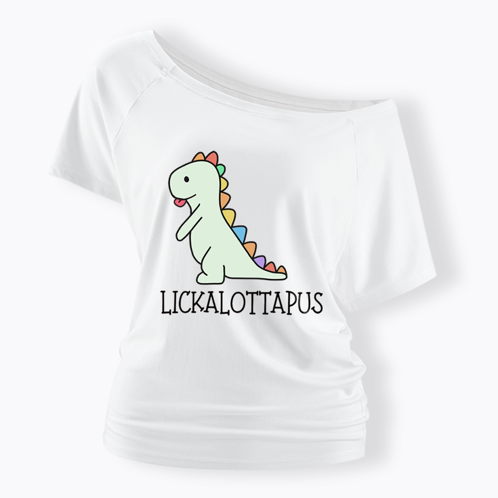 Lickalottapus Off Shoulder T-shirt