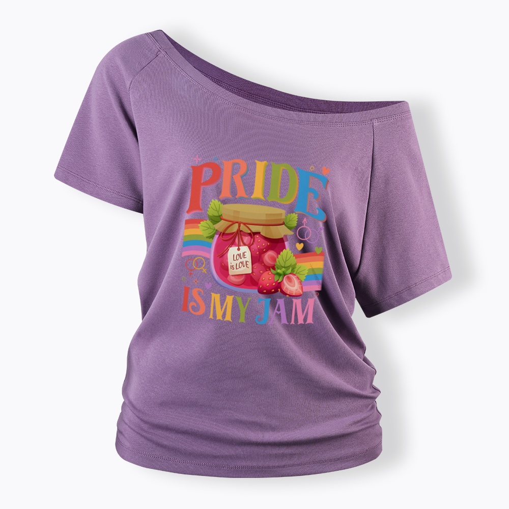 Pride Is My Jam Off Shoulder T-shirt