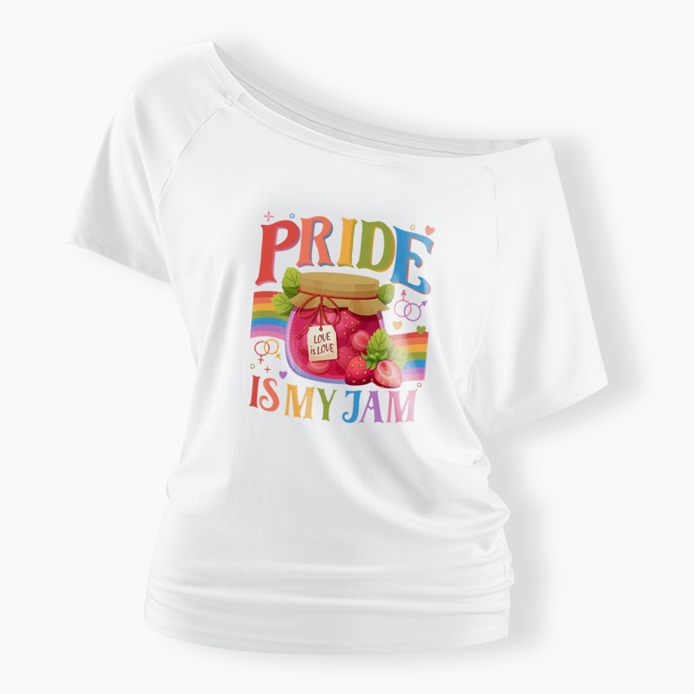 Pride Is My Jam Off Shoulder T-shirt
