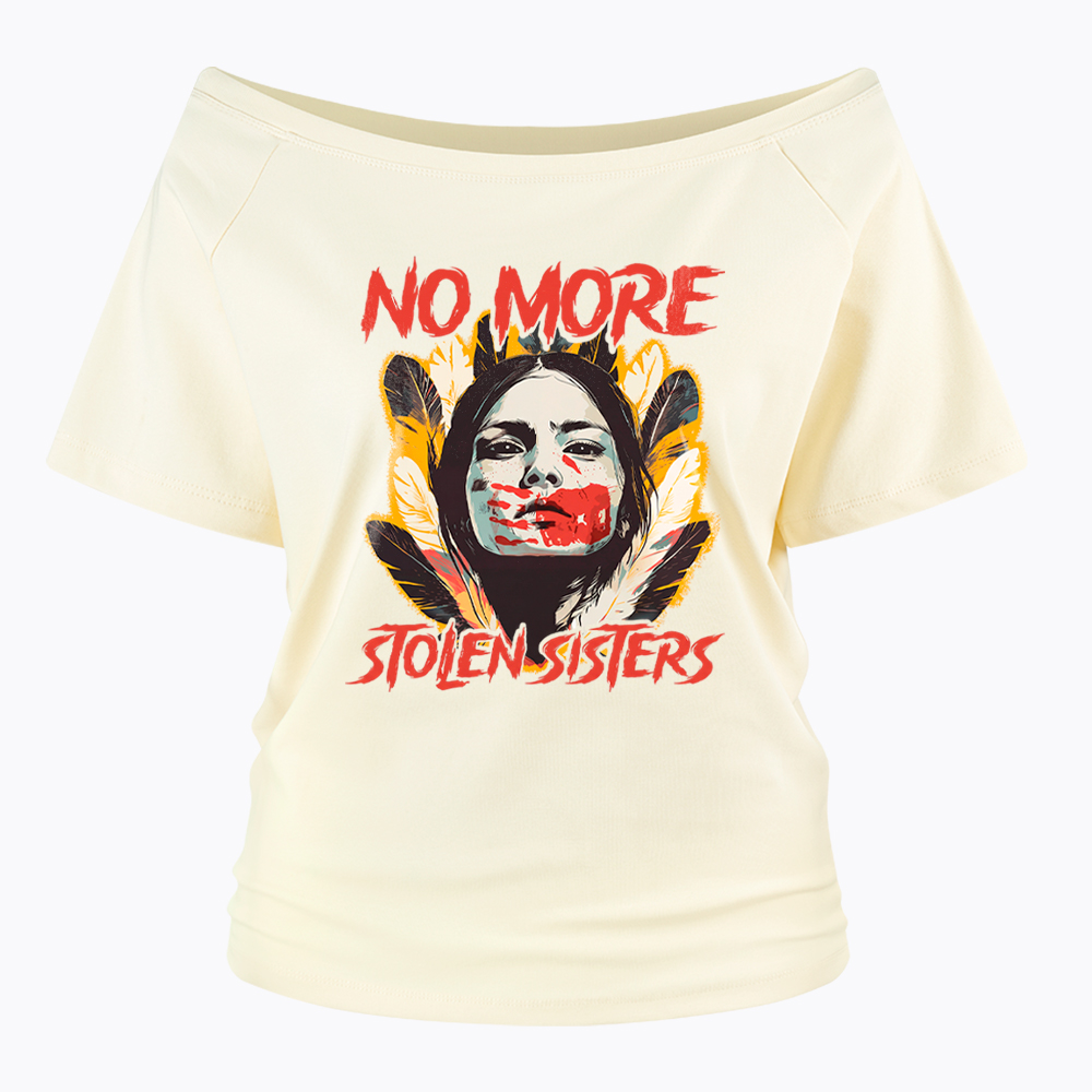 No More Stolen Sisters Wear Red For My Sister Off Shoulder T-Shirt
