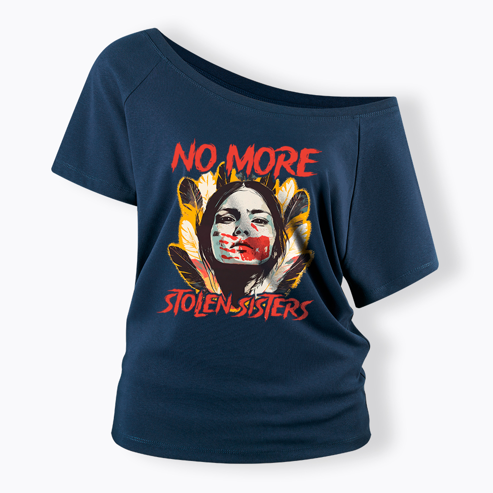No More Stolen Sisters Wear Red For My Sister Off Shoulder T-Shirt