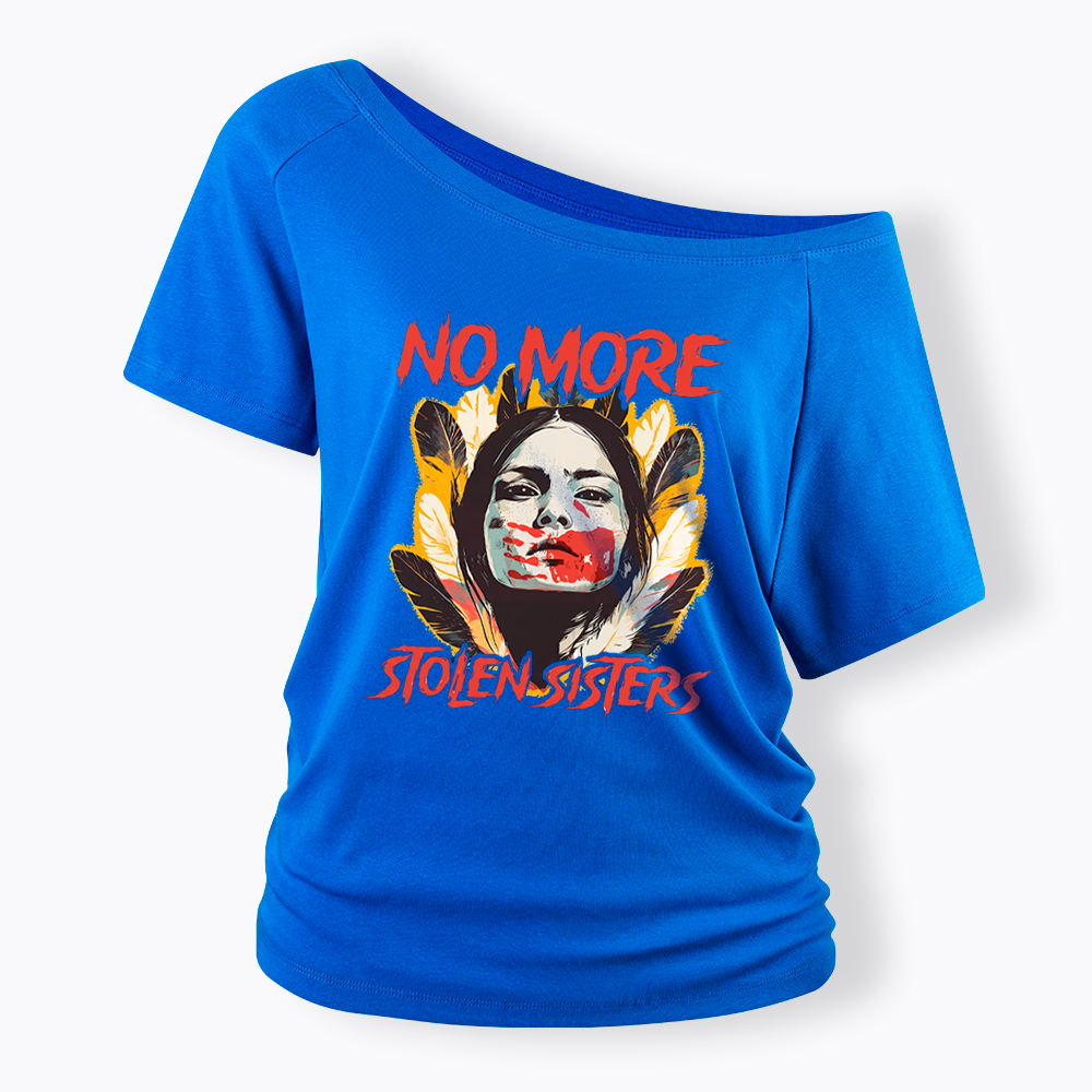 No More Stolen Sisters Wear Red For My Sister Off Shoulder T-Shirt