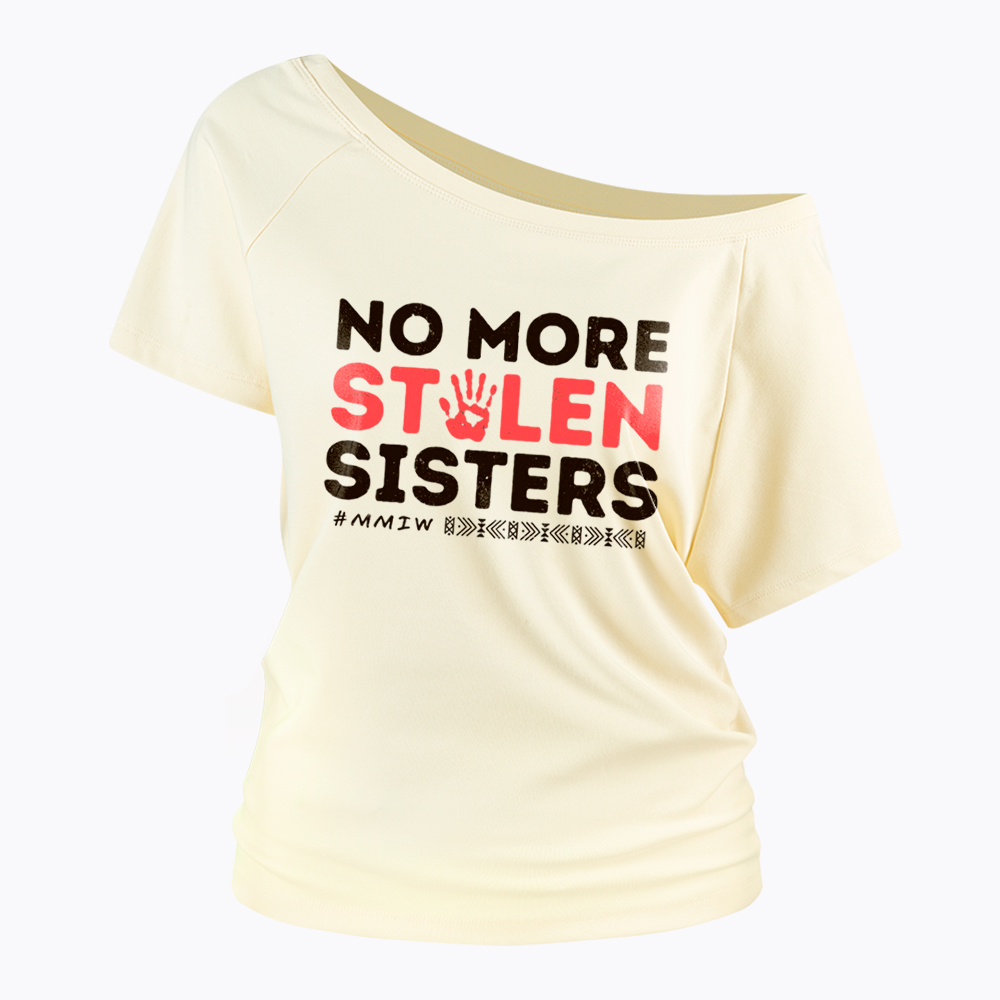 No More Stolen Sister Missing Murdered Off Shoulder T-Shirt