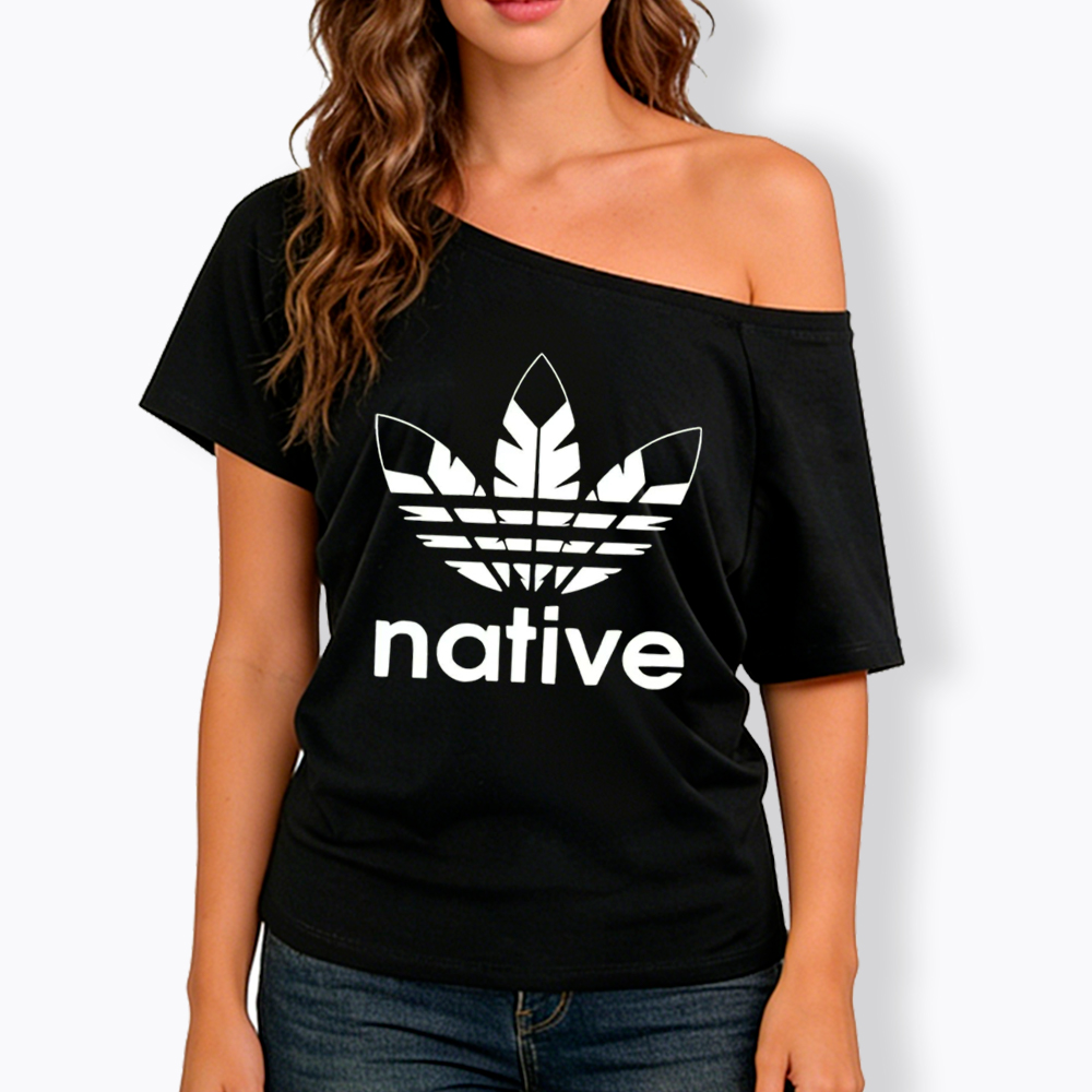 American Native Murdered People Awareness Off Shoulder T-Shirt
