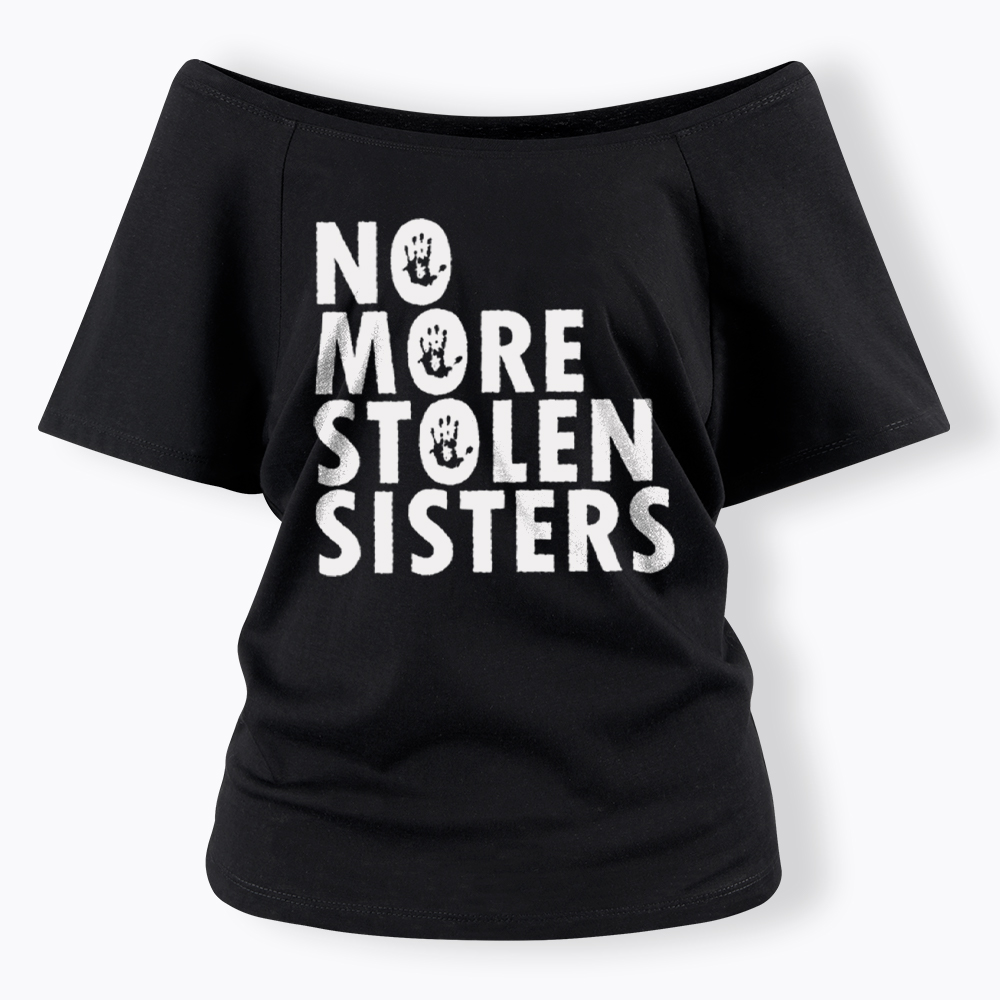 MMIW Missing and Murdered Indigenous Women Off Shoulder T-Shirt